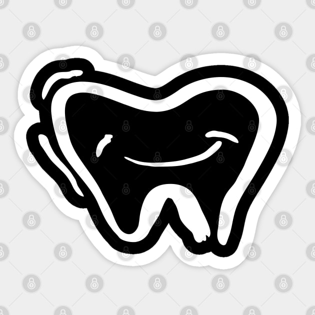 tooth Sticker by FromBerlinGift